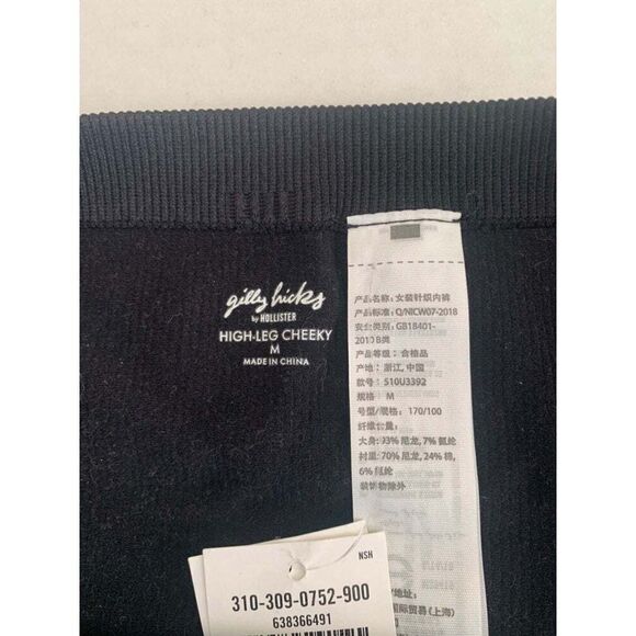 Hollister Strappy Black Lace Cheeky Panty bundle Size MEDIUM - Picture 5 of 5